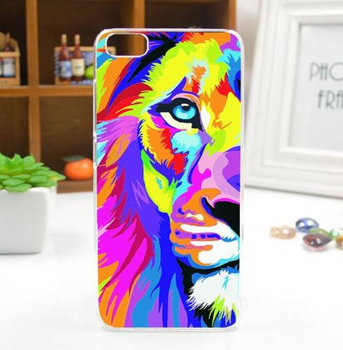Яркие оригинальные чехлы для Xiaomi Mi5 с картинкой Разноцветный лев ...
