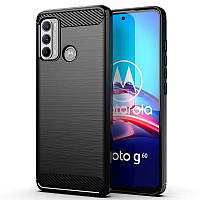 Чохол протиударний для Motorola G60 чорний гумовий бампер