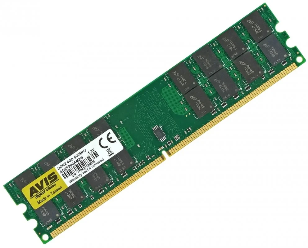 Оперативна пам'ять DDR2-800 4Gb для AMD систем PC2-6400 AVIS AD2F800AM2/4 4096MB