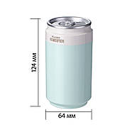 Портативний акумуляторний зволожувач повітря для дому та авто FLAME Humidifier (банку) USB, зелений, фото 4