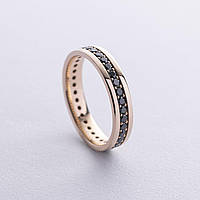 Обручальное кольцо с дорожкой бриллиантов (желтое золото) 239041622 ZIPMARKET