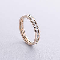 Обручальное кольцо с дорожкой бриллиантов (желтое золото) 239051621 ZIPMARKET