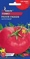 Томат Ранняя Любовь сорт низкорослый крупноплодный ранний плотный сладкий вкусный, упаковка 0,1 г