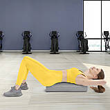 Масажний ролик 4FIZJO CARE+ EVA 60 x 15 см (валик, ролер) Grey (P-5907739314406), фото 6