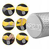 Масажний ролик 4FIZJO CARE+ EVA 60 x 15 см (валик, ролер) Grey (P-5907739314406), фото 4