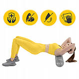 Масажний ролик 4FIZJO CARE+ EVA 60 x 15 см (валик, ролер) Grey (P-5907739314406), фото 8