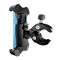 Велотримач для мобільного Usams US-ZJ064 Cycling Shockproof Phone Holder Black, фото 3
