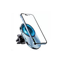 Тримач для мобільного Usams US-CD170 Magnetic Car Wireless Charging Phone Holder (Air Vent) 15 W (With Magnetic, фото 6