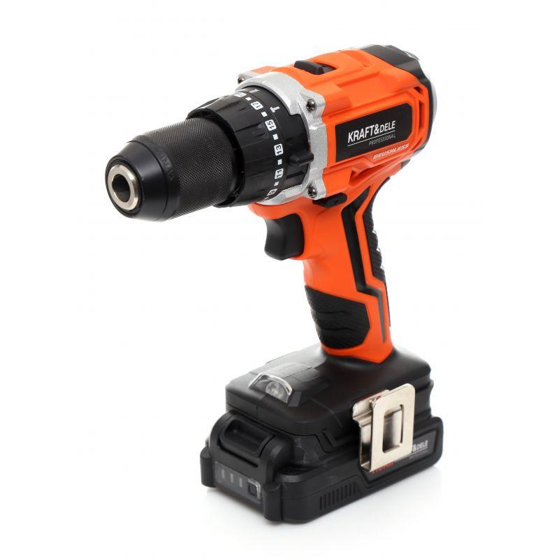 Безщітковий ударний шурупокрут 20 В Kraft Dele KD1728, фото 1