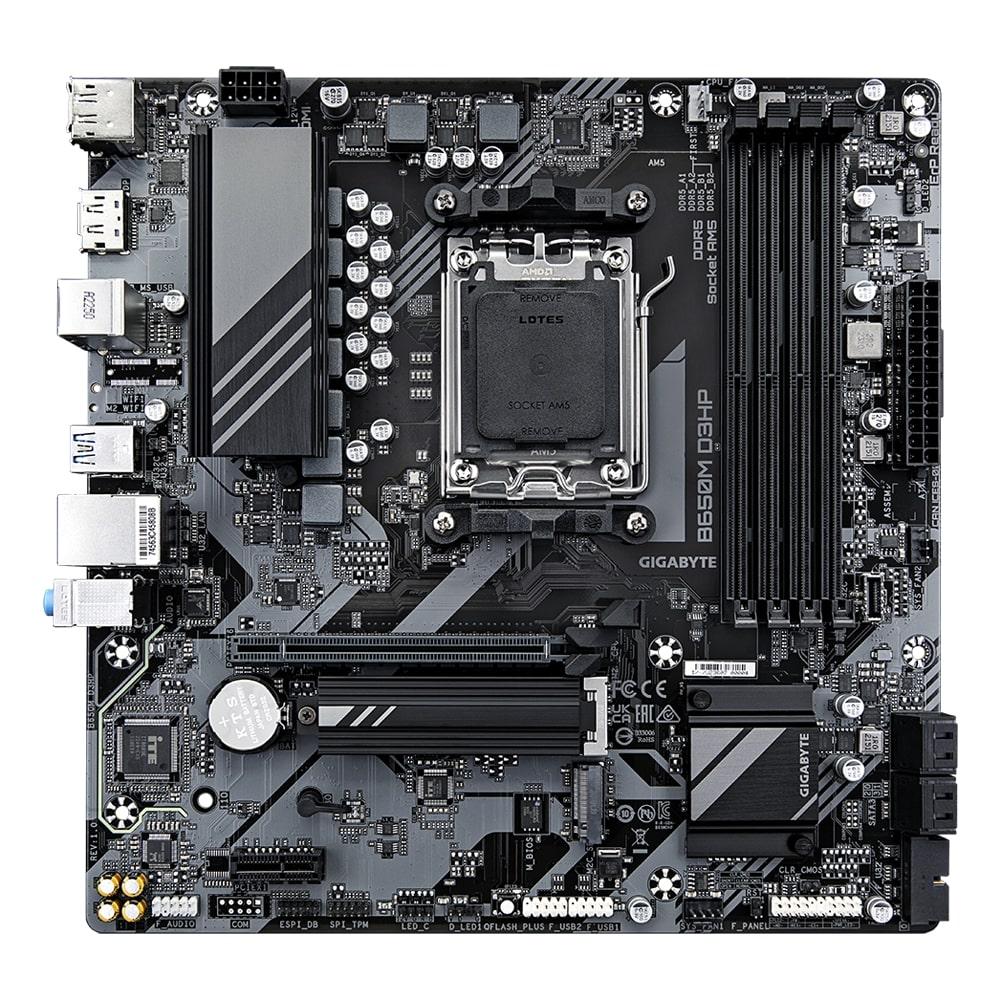 Gigabyte Материнська плата B650M D3HP sAM5 B650 4xDDR5 M.2 HDMI DVI mATX