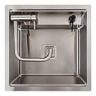 Кухонна мийка прихована нержавійка Platinum TZ 50*50, фото 7
