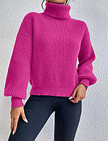 Жіночий стильний светр з високим коміром