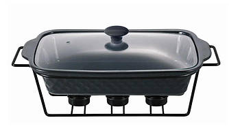 Марміт Kamille чорний 3л 41х24 см h7 см кераміка (6422 K)