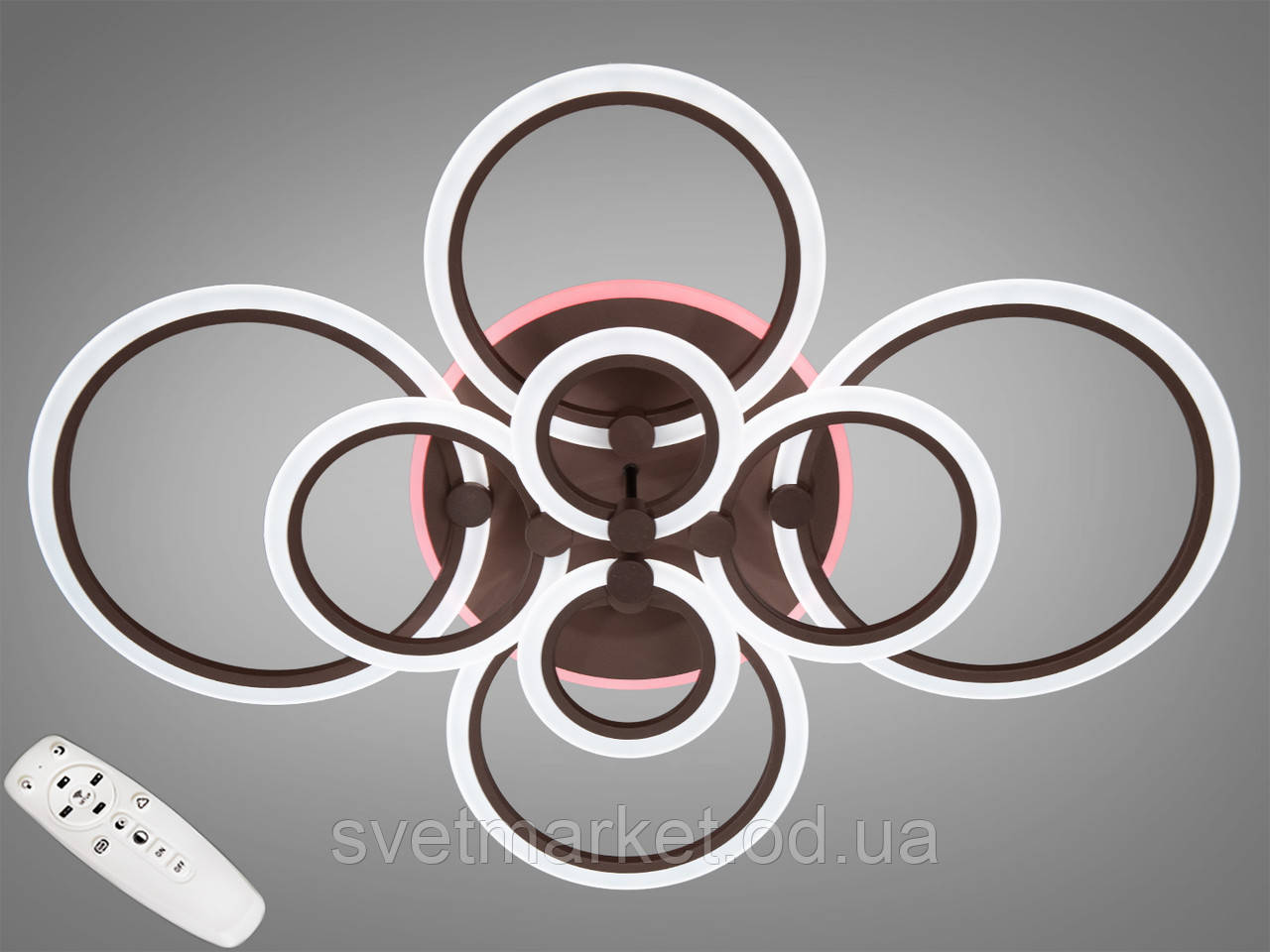 Світлодіодна яскрава люстра з різними режимами світла, фото 1