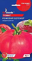 Томат Розовый Бегемот сорт крупноплодный среднеранний десертный сладкий наравится детям, упаковка 0,1 г