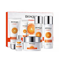 Набор по уходу за лицом увлажняющий Bioaqua Vitamin C Set 6 в 1 "Lv"