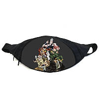 Поясная сумка бананка Невероятные приключения Джоджо JoJo Bizarre Adventure (GB Jojo 01) Gear Bag черная