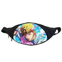 Поясная сумка бананка Невероятные приключения Джоджо JoJo Bizarre Adventure (GB Jojo 04) Gear Bag черная