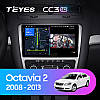 Штатна магнітола TeYes CC3 2k 6+128Gb Skoda Octavia 2 A5 2008-2013 10" silver, фото 2