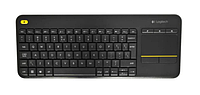 Клавіатура бездротова з тачпадом Logitech Touch K400 Plus Black (920-007145)