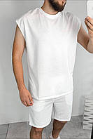 Спортивный костюм мужской белого цвета 172445T Бесплатная доставка
