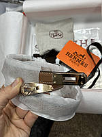 Hermes Kelly 18 Belt Brown Leather