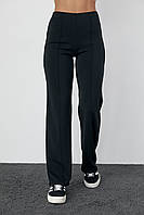 Трикотажные штаны со швами спереди - черный цвет, L (есть размеры)