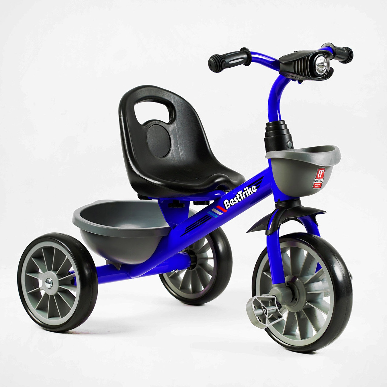 Триколісний велосипед Best Trike BS-12530 Синій, сталева рама, колеса EVA