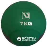 Медбол MEDICINE BALL зеленый, серый 7кг-286мм LS3006F-7