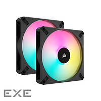 Комплект вентиляторов CORSAIR iCUE AF140 RGB Elite Black 2-Pack (CO-9050156-WW)