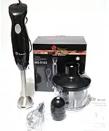 Блендер електричний 3 в 1 Domotec MS-5103 3в1 500 Вт Блендер з металевою ніжкою та глечиком на 600 мл, фото 5