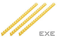 Пластикові пружини для біндера 2E, 16мм, жовті, 100шт (2E-PL16-100YL)