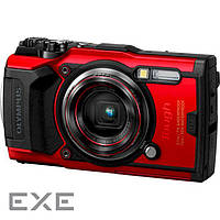 Цифровой фотоаппарат Olympus TG-6 Red (Waterproof - 15m, GPS, 4K, Wi-Fi) (V104210RE000)