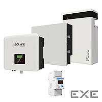 Комплект Solax 1.2: Однофазный гибридный инвертор на 6 кВт, с АКБ на 5,8 кВт*ч (21267)
