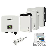 Комплект Solax 3.3: Трехфазный гибридный инвертор на 12 кВт с АКБ на 23,2 кВт*ч (21316)