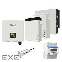 Комплект Solax 3.2: Трехфазный гибридный инвертор на 10 кВт с АКБ на 23,2 кВт*ч (21315)