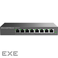 Grandstream GWN7701P, Unmanaged Network Switches, 8-ports Gigabit Ethernet, PoE 4-Ports, Desktop, wa