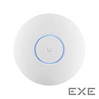 Ubiquiti U6+ access point. WiFi 6 model with throughput rate of 573.5 Mbps at 2.4 GHz and (U6-PLUS)