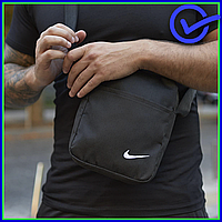Крутая мужская черная сумка Nike через плечо, модная полиэстеровая барсетка с логотипом для мужчины