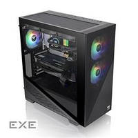 Thermaltake Case CA-1S4-00M1WN-00 Divider 370 TG ARGB Mid Tower 3mm tempered glass Black Retail