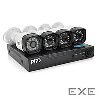 Комплект відеоспостереження Outdoor 015-4-2MP Pipo (4 вуличні камери, кабелі, блок живл (Outdoor015)
