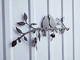 Ключниця металева Два птахи на гілці, фото 5