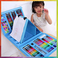 Набор для детского творчества в чемодане из 208 предметов "Чемодан творчества" Голубой