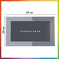 Прочный влагостойкий коврик для ванны Shower Room 40х60 см цвет Синий