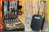 Набор инструмента WMC TOOLS 408 предметов с трещоткой (в чемодане)