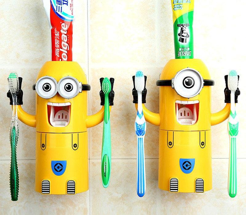Яркий Автоматический детский дозатор зубной пасты Миньон. Лучшая Цена! - фото 3 - id-p2087196555