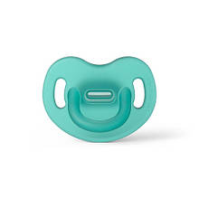 Пустушка силіконова анатомічна, 6-18 місяців, зелена