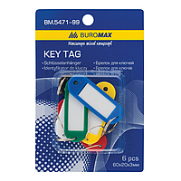Брелоки для ключей Buromax, 6 шт, ассорти (BM.5471-99)