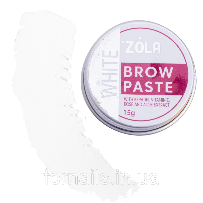 Контурна паста для брів ZOLA Біла, 15 гр, фото 1