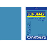 Бумага цветная Buromax Euromax А4, 80г/м2, INTENSIVE, синий, 20л. (BM.2721320E-02)